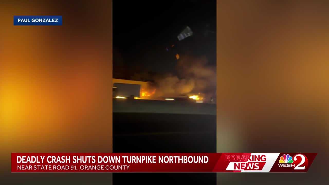Six killed in fiery crash on Florida’s Turnpike in Orange County, troopers say — WESH 2 Orlando, Grand Prairie Community news