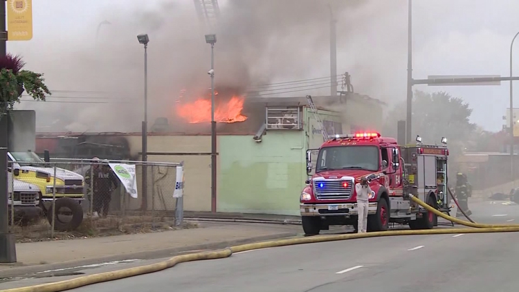 Crews respond to fire just off I-94 in north Minneapolis — KARE 11 Local — Gopher, Grand Prairie Community news
